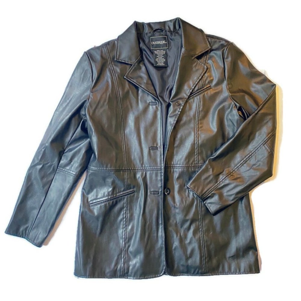 Vintage Faux leather women's jacket size S